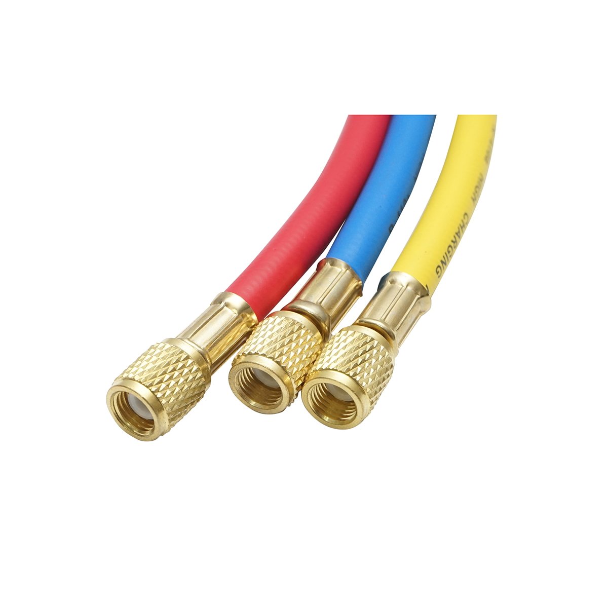 Set furtun cu robinet 90 cm 3 culori pentru incarcare freon R-410a